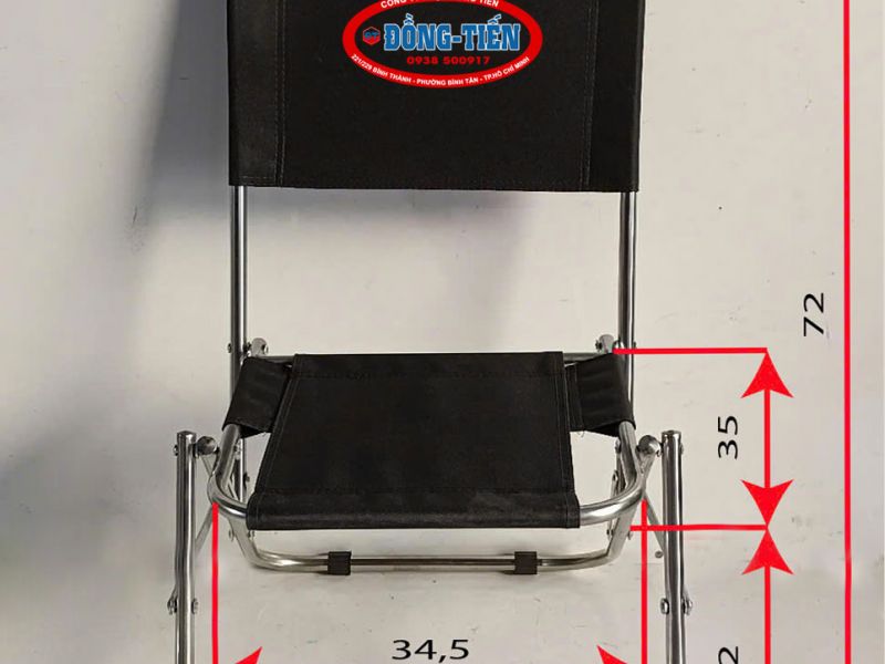 Ghế câu cá lưng lùn